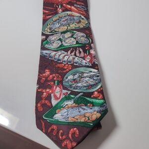 Tabasco Seafood Feast Tie - 100% Silk